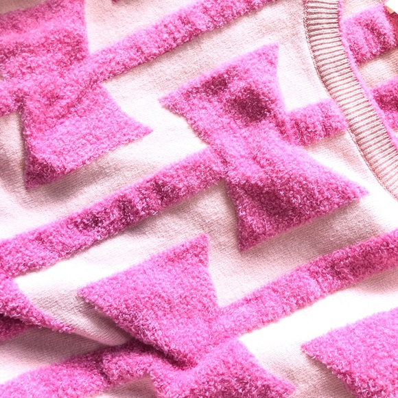 CHOP THICK PINK SWEATERS GOES WITH SKIRTS - Picture 4 of 5